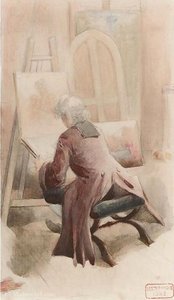 An Artist In His Studio — Charles Bargue