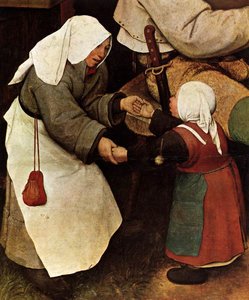 The Peasant Dance (detail) — Pieter Bruegel The Elder, Northern Renaissance Mannerism