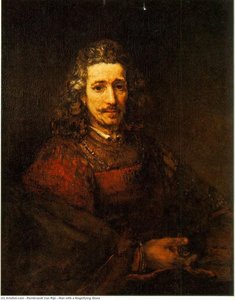 Man With A Magnifying Glass — Rembrandt Van Rijn, Dutch Golden Age
