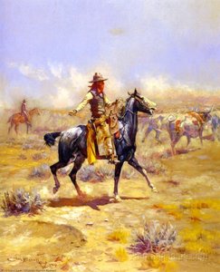 Through The Alkali — Charles Marion Russell
