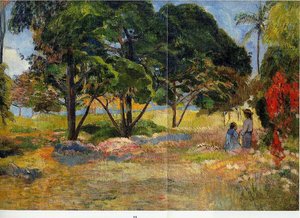 Landscape With Three Trees — Eugène Henri Paul Gauguin, Post-impressionism