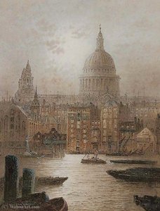 St Paul's From Bankside — Frederick Edward John Goff
