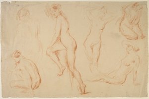 Six Studies Of A Female Nude — Charles Chaplin