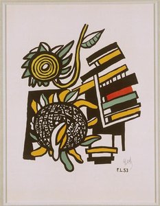 Both Sunflowers (sunflowers) — Fernand Léger, Geometric Abstraction