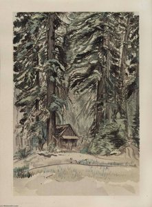Evening At Carl Inn (progressive Proof No.41) — Chiura Obata