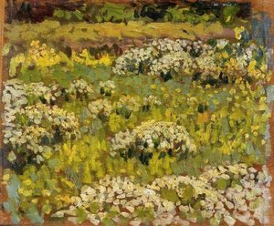 The Pond Garden, Hampton Court — Henri Le Sidaner, Impressionism