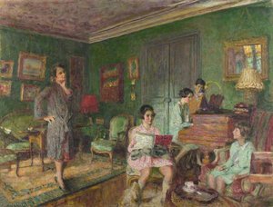 Madame André Wormser And Her Children — Jean-édouard Vuillard