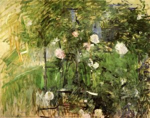 A Corner Of The Rose Garden — Berthe Morisot