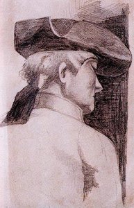 Bust Of A Gentleman From The Back — Ovidio Murguía De Castro