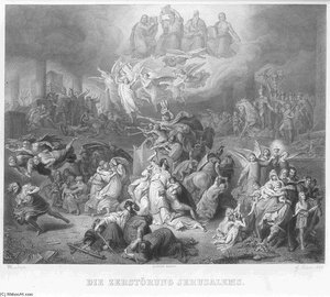 Die Zerstorung Jerusalems Gustav Eilers Nach Wilhelm Von Kaulbach