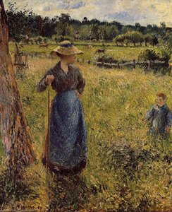 The Tedder — Camille Pissarro, Impressionism