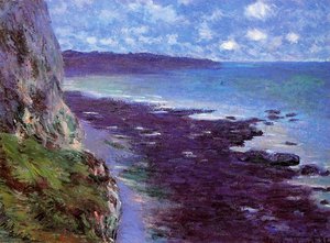 Cliff Near Dieppe — Claude Monet, Impressionist Landscape