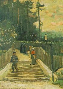 Sloping Path In Montmartre — Vincent Willem Van Gogh, Post-impressionism