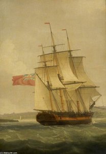 The Ship 'ealing Grove' - — Thomas Whitcombe, Neoclassicism
