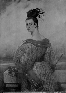 Portrait De Femme — Joseph Désiré Court, Romanticism