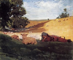Warm Afternoon (also Known As Shepherdess) — Winslow Homer