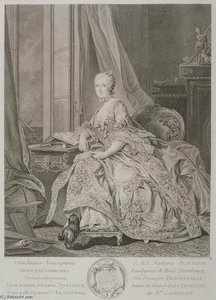 Portrait Of Anastasia Ioannovna, Landgravine Of Hesse-homburg — Jean Daullé