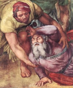 The Conversion Of Saul (detail - ) — Michelangelo Buonarroti, High Renaissance