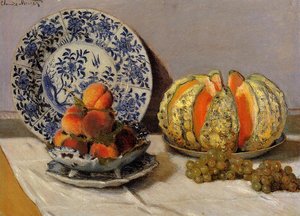 Still Life With Melon — Claude Monet