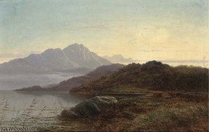 Sunset Over The Loch — Arthur Gilbert