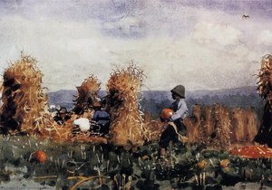 The Pumpkin Patch — Winslow Homer