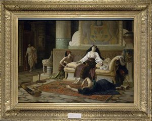 LA MORT DE CLEOPATRE, REINE D'EGYPTE
