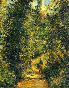 Path Under The Trees, Summer. — Camille Pissarro, Impressionism
