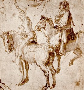 Studies By Two Riders — Albrecht Dürer