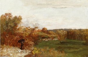 Valley At Fontcouvert — Gustave Courbet, Realism