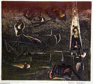 Malevolent Night, From The Portfolio No. 1 — Boris Margo