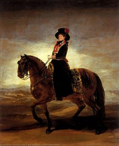 Equestrian Portrait Of Maria Luisa Of Parma — Francisco José De Goya Y Lucientes