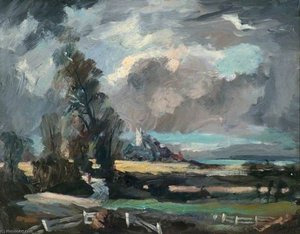 Landscape in Suffolk (Stoke by Nayland, Suffolk)