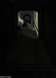 The ancient staircase, windsor castle