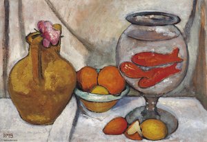 Still-life With Goldfish Bowl — Paula Modersohn-becker