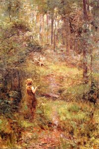 What The Girl Saw In The Bush — Frederick Mccubbin, Impressionism