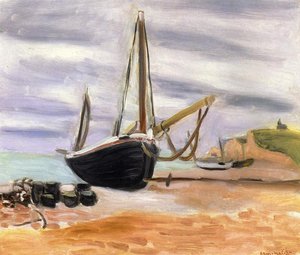 Boats At Etretat — Henri Matisse