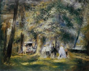 In St Cloud Park — Pierre-auguste Renoir