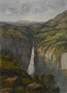 Waterfall In The Western Ghats — William Robert Houghton