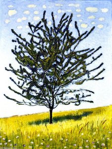 The Cherry Tree — Ferdinand Hodler, Symbolism