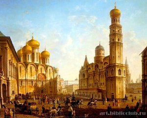 The Cathedral Square In The Moscow Kremlin — Fedor Yakovlevich Alekseev, Neoclassicism