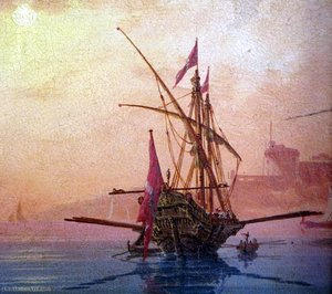 Marine at sunset