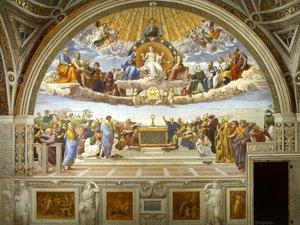 Stanze Vaticane - Disputation Of The Holy Sacrament (la Disputa) — Raphael