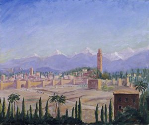 A View Of Marrakech And The Atlas Mountains (iii) — Winston Spencer Churchill