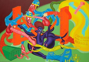 Homage To Thomas Hart Benton — Peter Saul, Pop Art