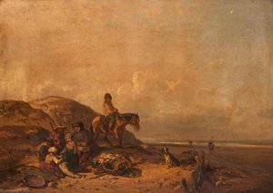 Shore Scene with Figures