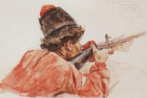 Shooting Cossack — Vasily Ivanovich Surikov