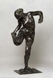 Dancer, Looking At The Sole Of Her Right Foot — Edgar Degas