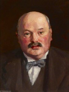 Portrait Of A Man With A Bow Tie — Mark Gertler