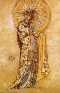 The Japanese Dress — James Abbott Mcneill Whistler, Tonalism