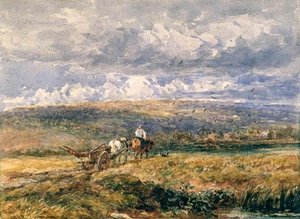 Carting Home The Plough — David Cox